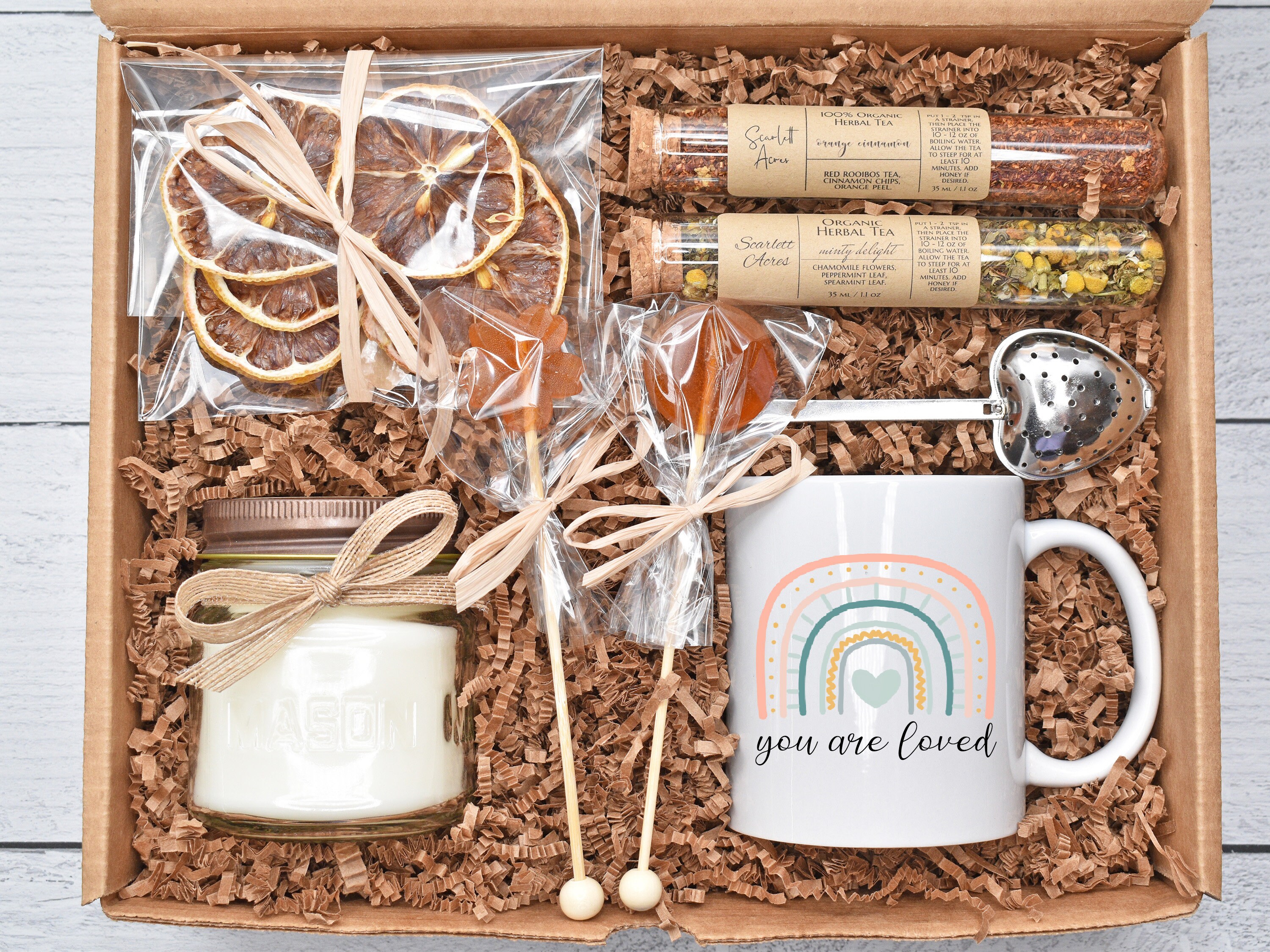 Tea Gift Basket Grief Care Package Organic Tea Gift Set Tea And Mug 
