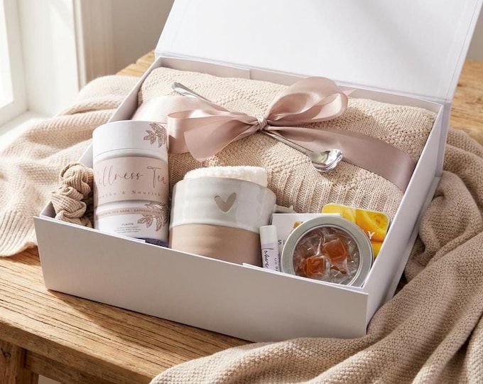 Chemotherapy Gift Box For Women, Breast Cancer Patient Recovery Gift Basket, Nausea Relief Comfort Care Package For Her