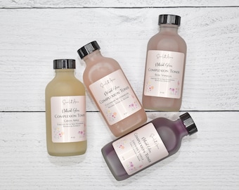 Organic Facial Toner, Rose Water, Lavender Vanilla Toner, Natural Facial Toner, Oily Skin Acne, Mature Skin, Dry Sensitive Skin, Hydrating