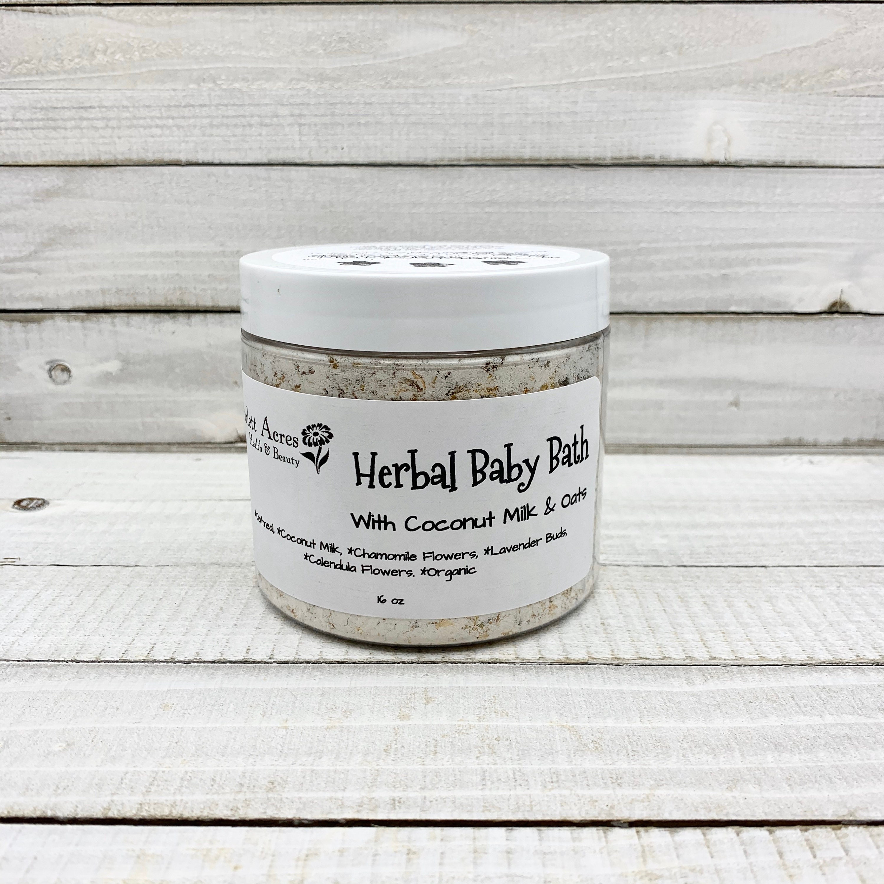 Herbal Baby Bath, Coconut Milk Bath Soak, Oatmeal Baby Bath, Calming