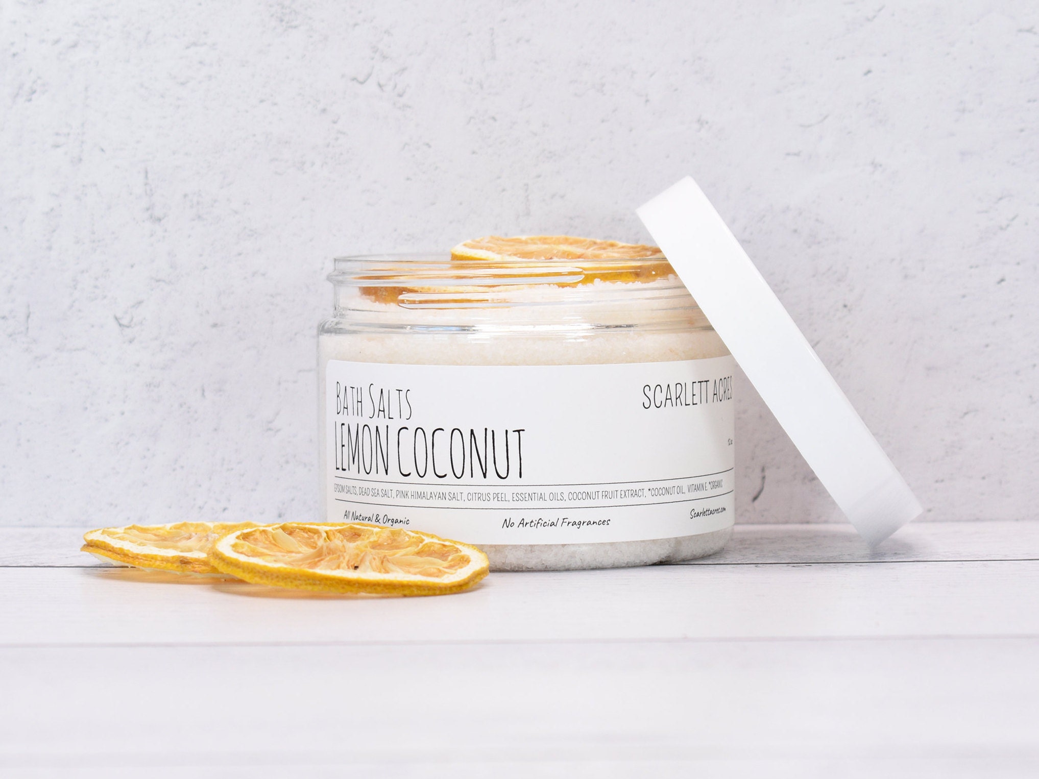 Organic Bath Salts, Herbal Bath Soak, Citrus Bath Salts, Detox Bath