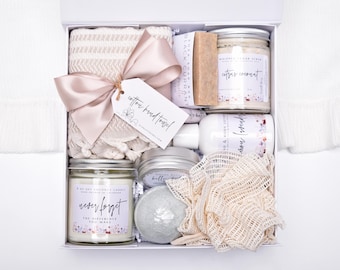 Surrogate Mother Gift Box, Surrogacy Gifts, Spa Gift Basket, Thank You Gifts, Birthday Gift Box, IUI Transfer Day, IVF Care Package, Candle