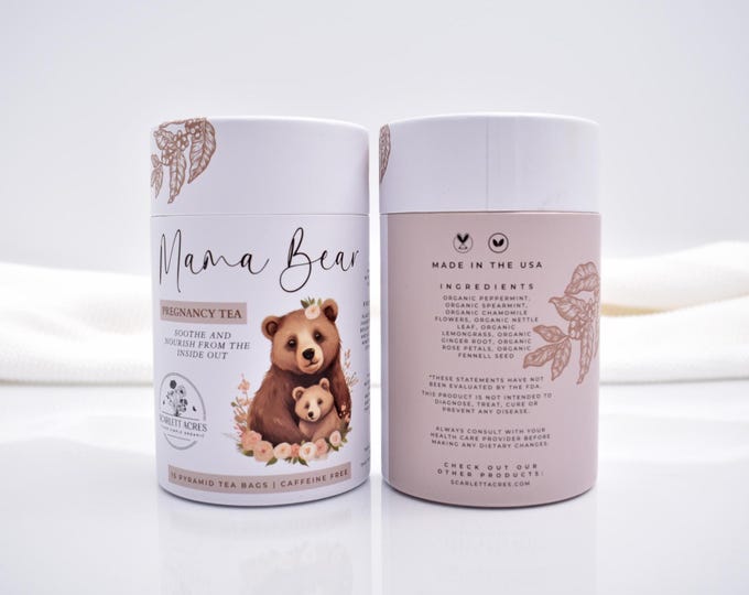 Morning Sickness Tea Bags, Organic Nausea Relief Tea, 1st Trimester Tea, Organic Herbal Tea, Ginger Tea, Peppermint Tea, Chamomile Tea