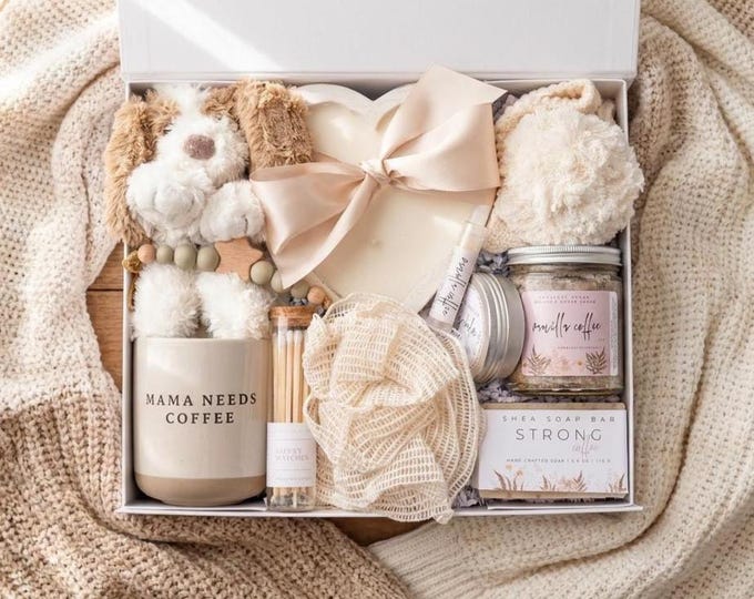 New Mom Care Package, Congratulations Mama Gift Basket, Mom To Be Pregnancy Gift Box, First Time Expecting Mother