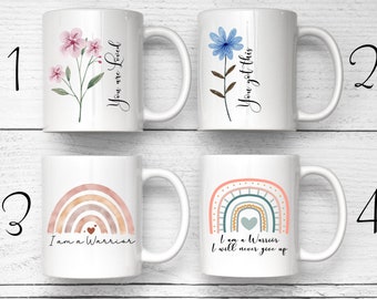 Cancer Coffee Mug, Cancer Gifts, Motivational Mug, Inspirational Mug, Personalized Tea Mug, Personalized Warrior Mug, Chemotherapy Gift
