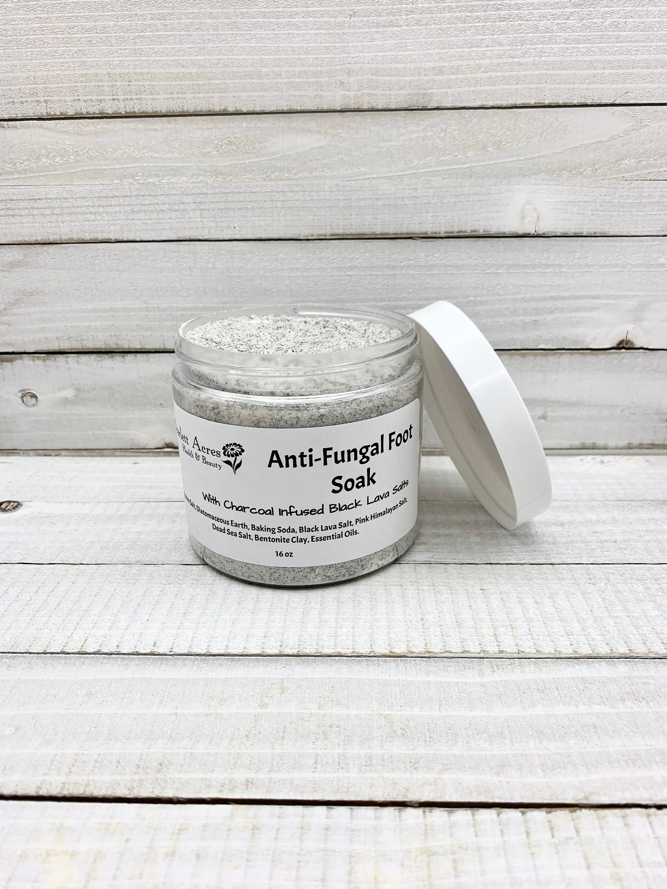 AntiFungal Foot Soak, Charcoal Foot Bath, Detox Foot Soak, Charcoal