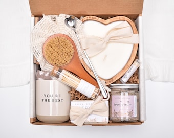 Thank You Gift Box, Coffee Candle Gift Basket, Corporate Appreciation Gifts, Surrogate Mother, Nurse Gift, Care Package For Her, Women