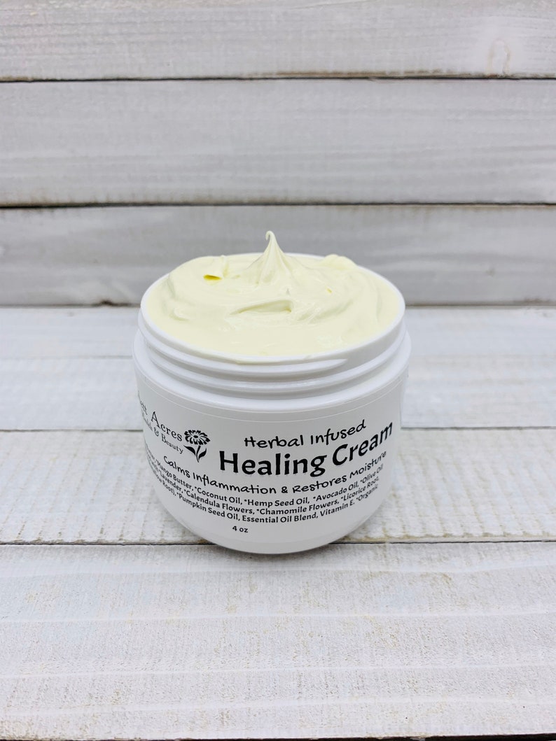 Herbal Infused Eczema Cream Hemp Seed Oil Cream Baby Eczema Etsy