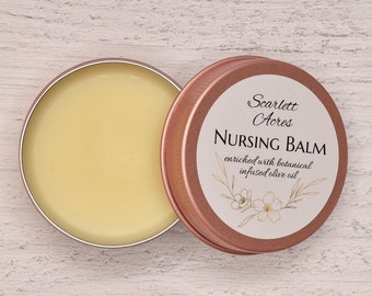 Herbal Nursing Cream, Organic Nipple Balm, Natural Nipple Cream, Breastfeeding Cream, Organic Nipple Salve, Healing Nipple Cream