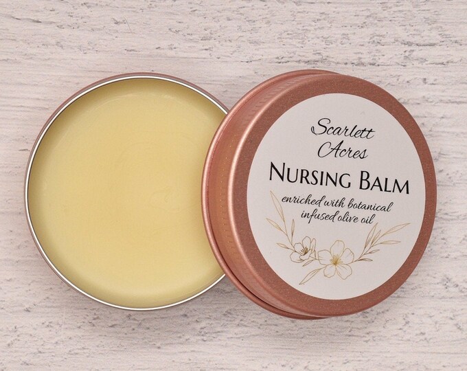 Herbal Nursing Cream, Organic Nipple Balm, Natural Nipple Cream, Breastfeeding Cream, Organic Nipple Salve, Healing Nipple Cream