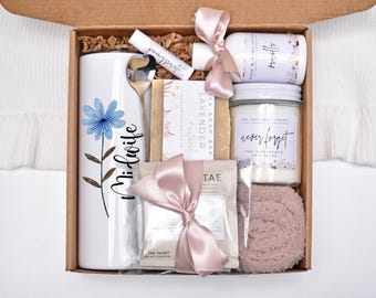 Midwife Gift Basket, Midwife Appreciation, Thank You Gift Box, Tea And Mug Gift Set, Comfort Care Package, Personalized Gifts