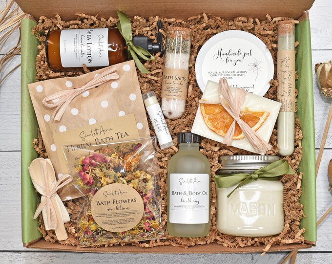 Self Care Gift Box, Thinking Of You Gift Box, Best Friend Gift Box, Lotion  & Soap Set, Gifts For Grandma, Comfort Care Package For Her