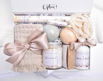 Organic Spa Gift Box, Self Care Gift, Spa Gift Basket, Large Bath Gift Set, Gift Baskets Women, Comfort Care Package, Get Well Soon