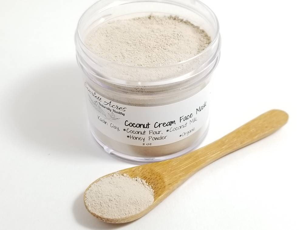Coconut Cream Face Mask, hydrating face mask, soothing face mask, face