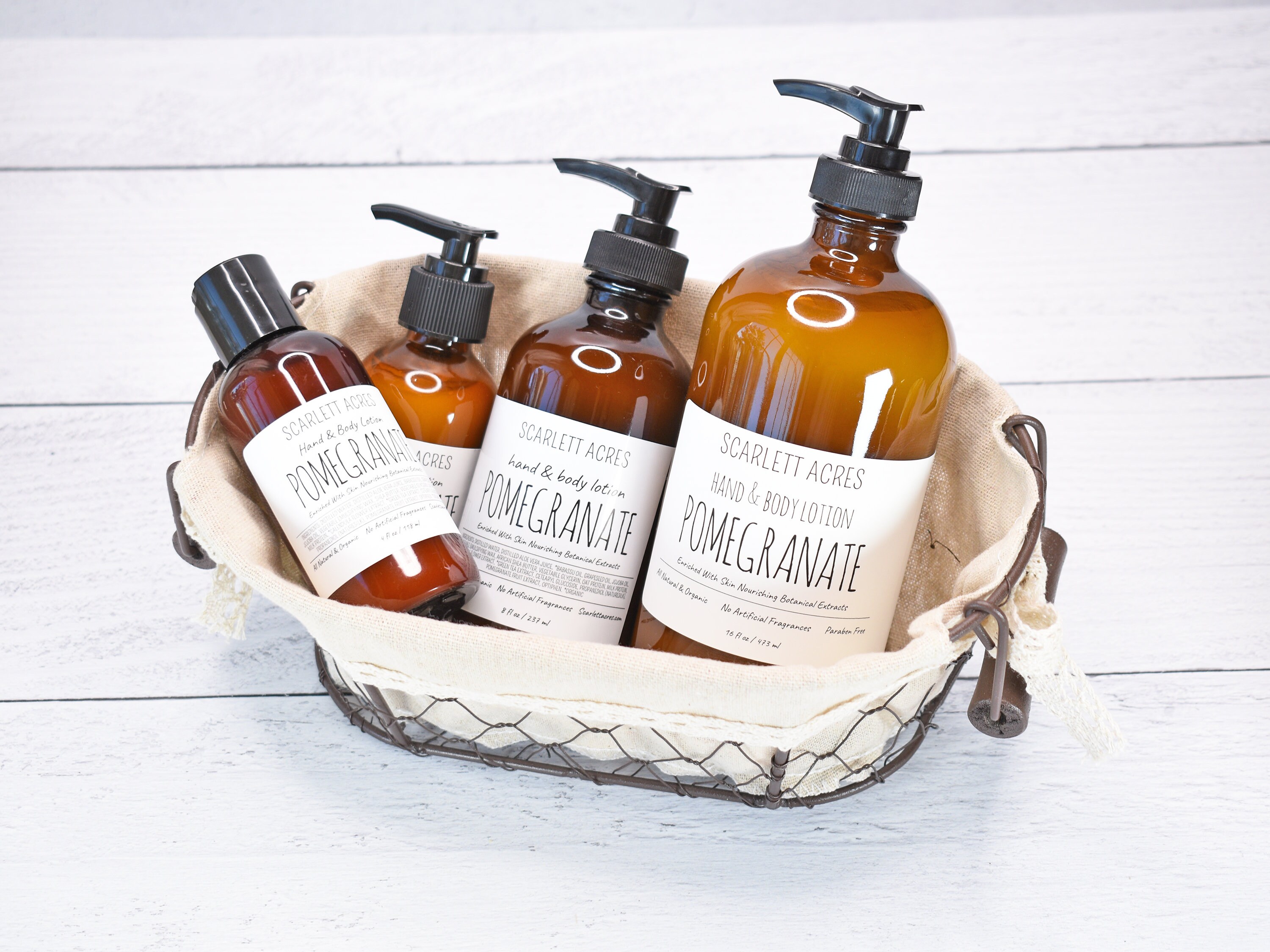 Pomegranate Lotion, Shea Butter Lotion, Organic Lotion, Cruelty Free