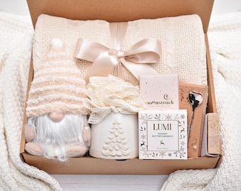 Cozy Winter Gifts For Her, Christmas Gift Box For Women, Holiday Gift Basket, Comfort Care Package