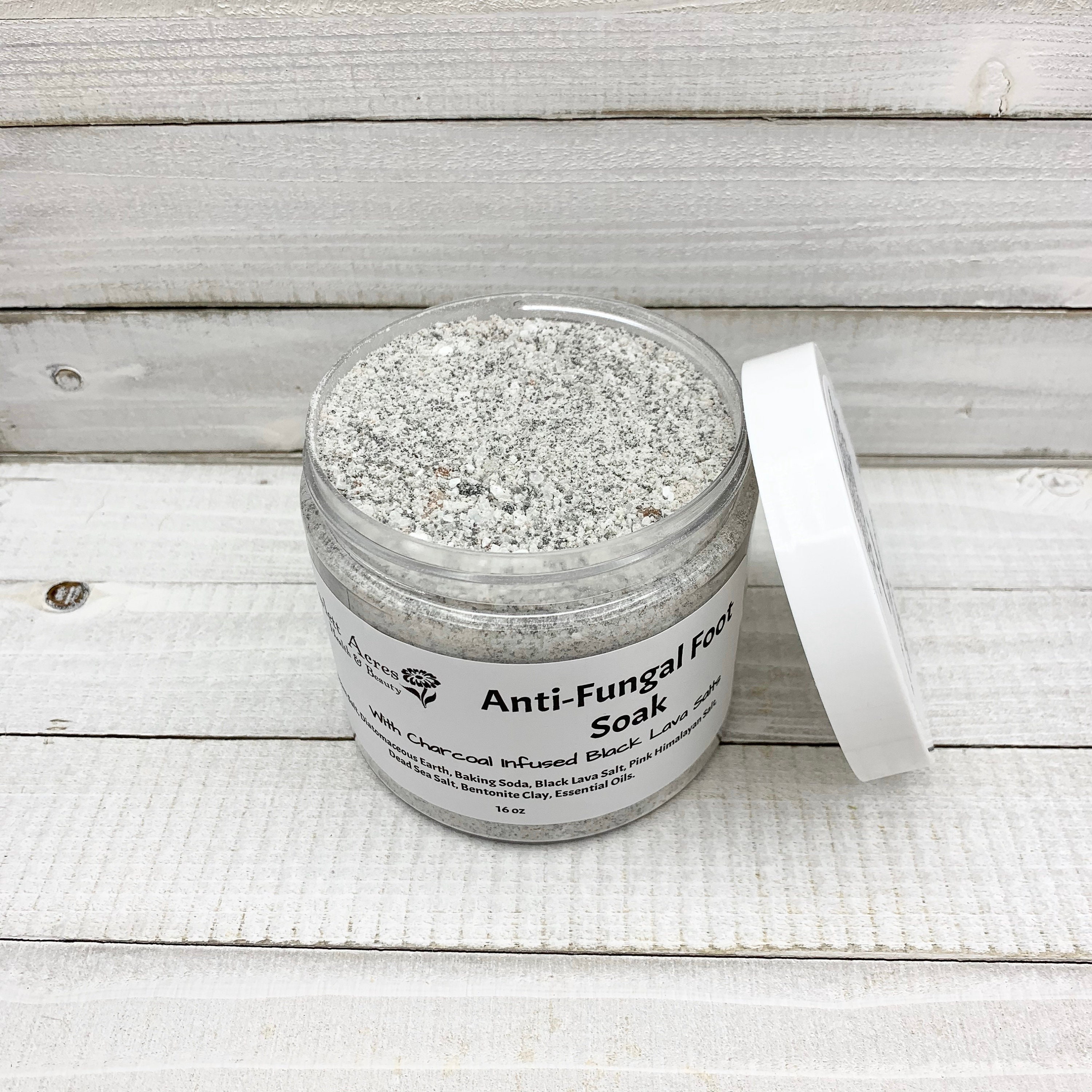 AntiFungal Foot Soak, Charcoal Foot Bath, Detox Foot Soak, Charcoal