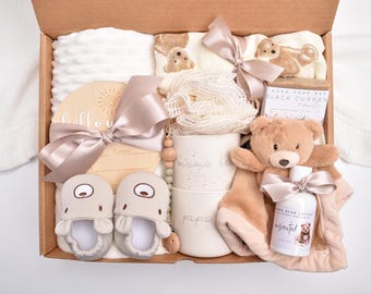 New Mom And Dad Gift Box, First Time Parents, Newborn Baby Boy Gift Basket, Gender Neutral, Newborn Baby, Baby Shower, Care Package