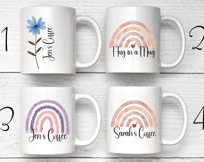 Personalized Coffee Mug, Custom Name Mug, Large Coffee Mug, Women’s Coffee Mug, Customized Mugs, Coffee Lover Gift, Insulated Mug