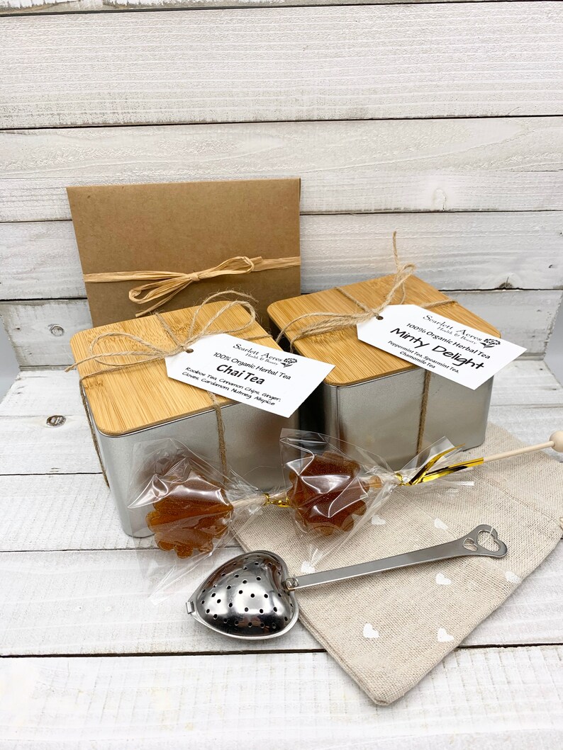 Tea & Mug Gift Set Gift Box For Women Tea Gift Set Birthday Etsy