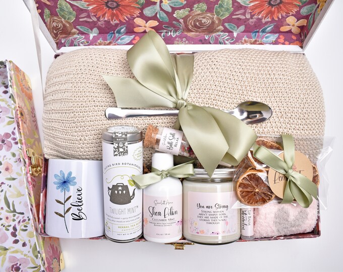 Chemo Care Package, Cancer Care Package, Cancer Gift Basket, Breast Cancer Gift Box, Nausea Relief Tea, Cancer Recovery Gift