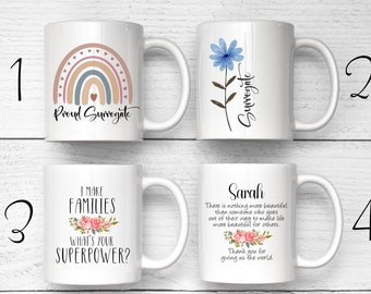 Proud Surrogate Mug, Surrogate Superpower, Surrogate Mother, Surrogate Birthday Gift, Personalized Mug, Thank You Gift, IVF Gifts