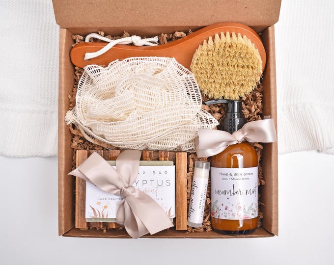 Self Care Gift Box, Care Package For Her, Thank You Gift Box, Gift Baskets Women, Birthday Gifts For Her, Soap Gift Set, Shower Gift Basket