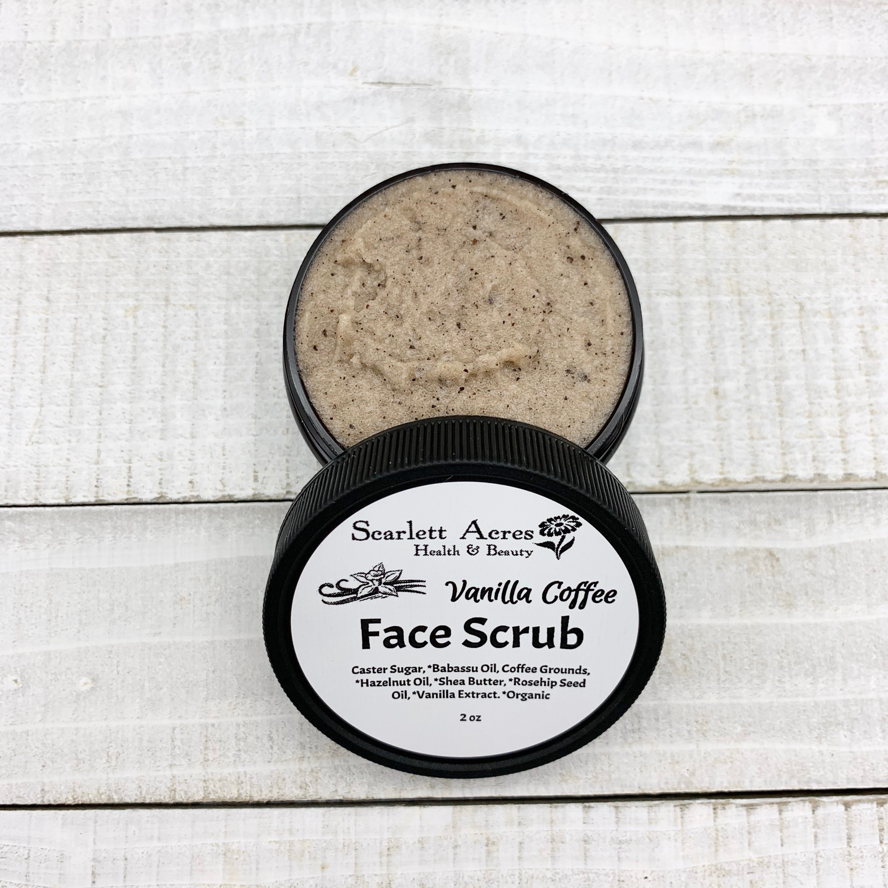 Vanilla Coffee Face Scrub Coffee Sugar Scrub Caster Sugar Etsy