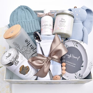 Newborn Baby Boy Gift Basket, Baby Shower Gift Box, New Mom And Baby, Large Baby Gift Set, Mom To Be Gift Box, New Mom Care Package