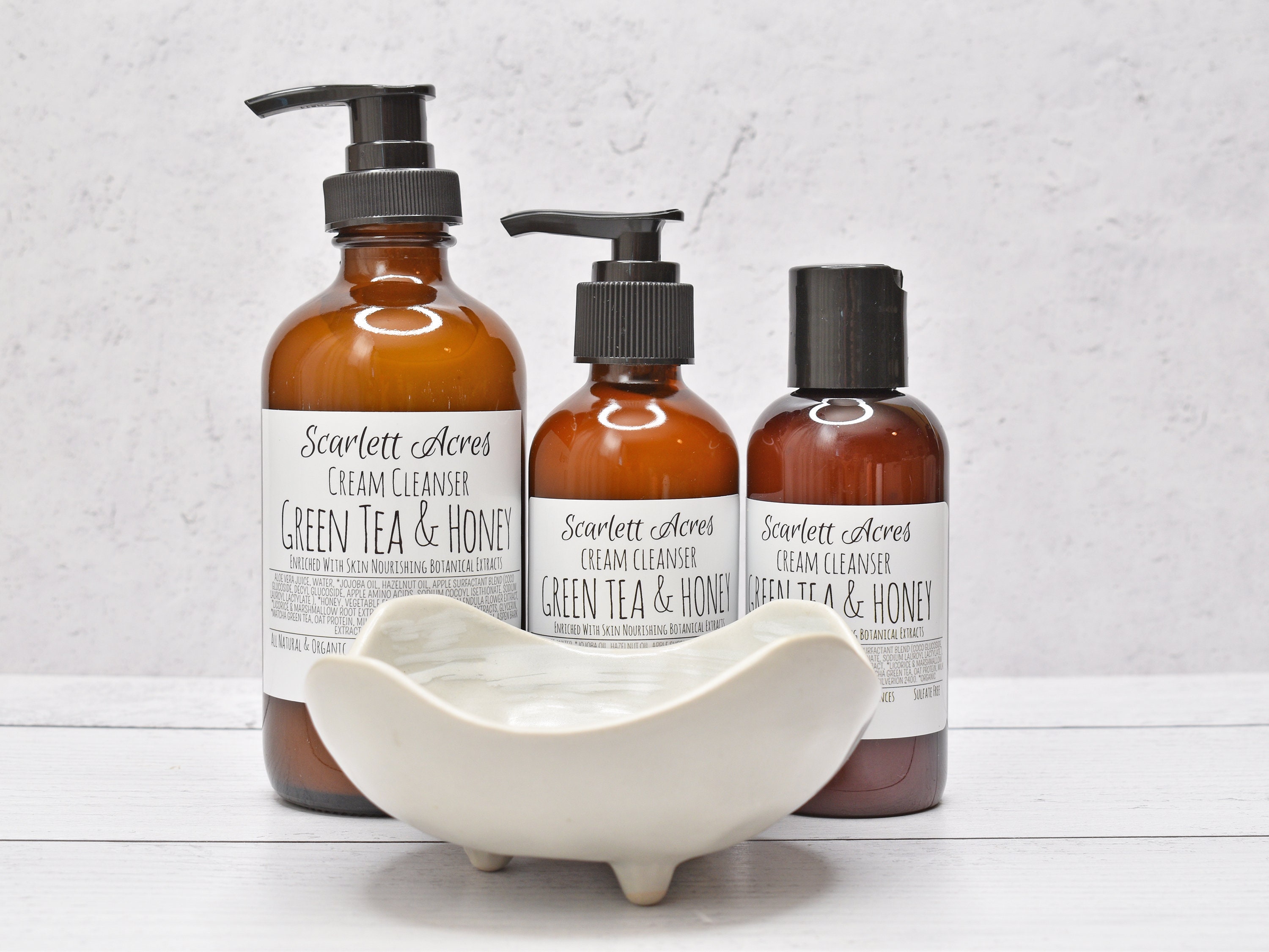 Green Tea Honey Cream Cleanser, Green Tea Face Wash, Dry Skin Cleanser