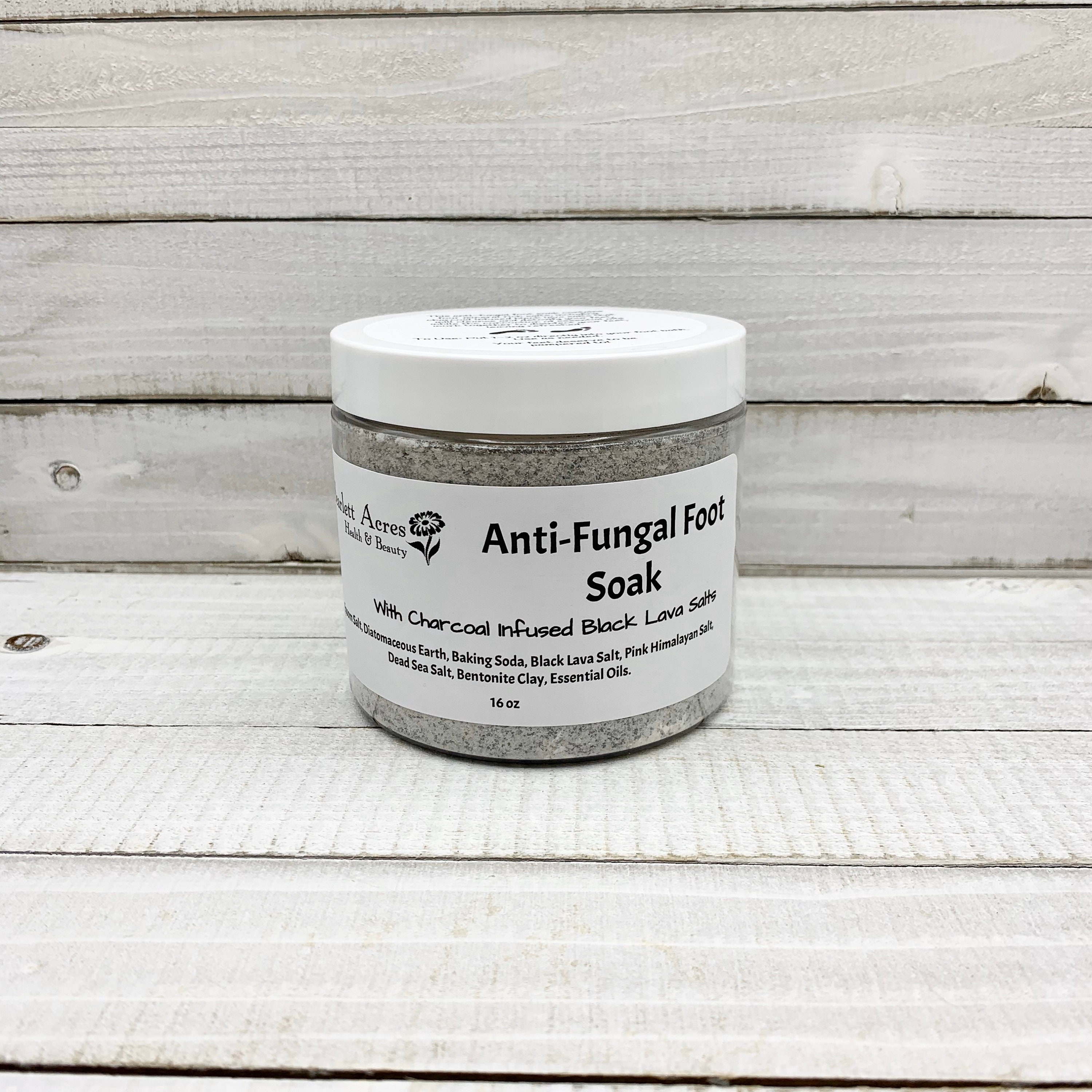 AntiFungal Foot Soak, Charcoal Foot Bath, Detox Foot Soak, Charcoal