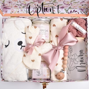 New Mom & Baby Gift Box, Baby Girl Gift Set, Baby Boy Gift Basket, New Mom Gift Basket, First Time Mom, New Mom Care Package, Baby Shower