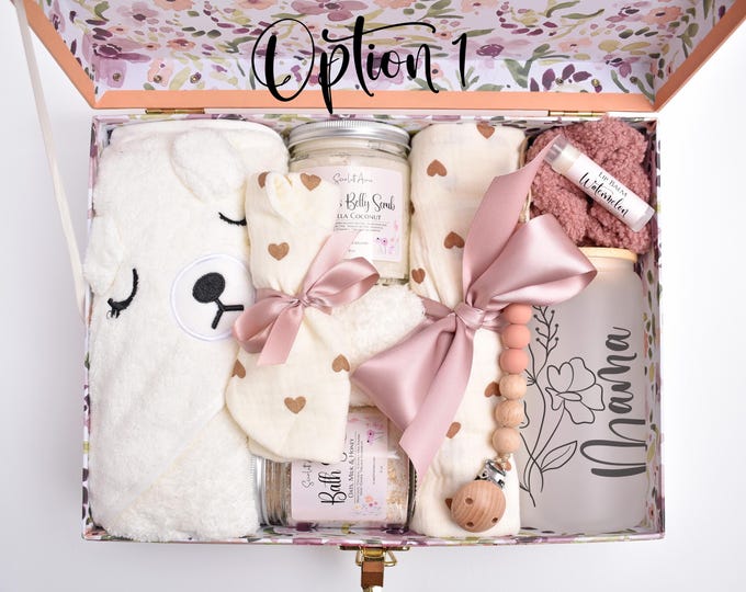 New Mom & Baby Gift Box, Baby Girl Gift Set, Baby Boy Gift Basket, New Mom Gift Basket, First Time Mom, New Mom Care Package, Baby Shower