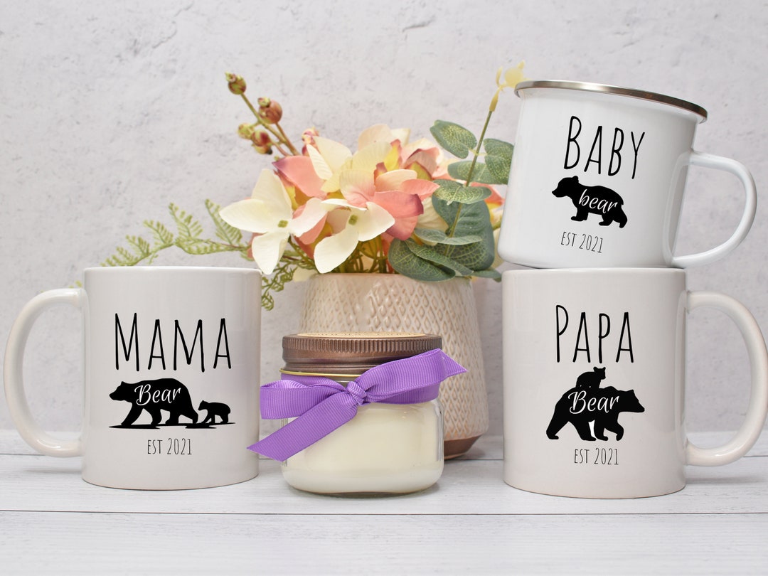 Mama and Papa Bear Mugs and Coasters - gJoolz Gifts