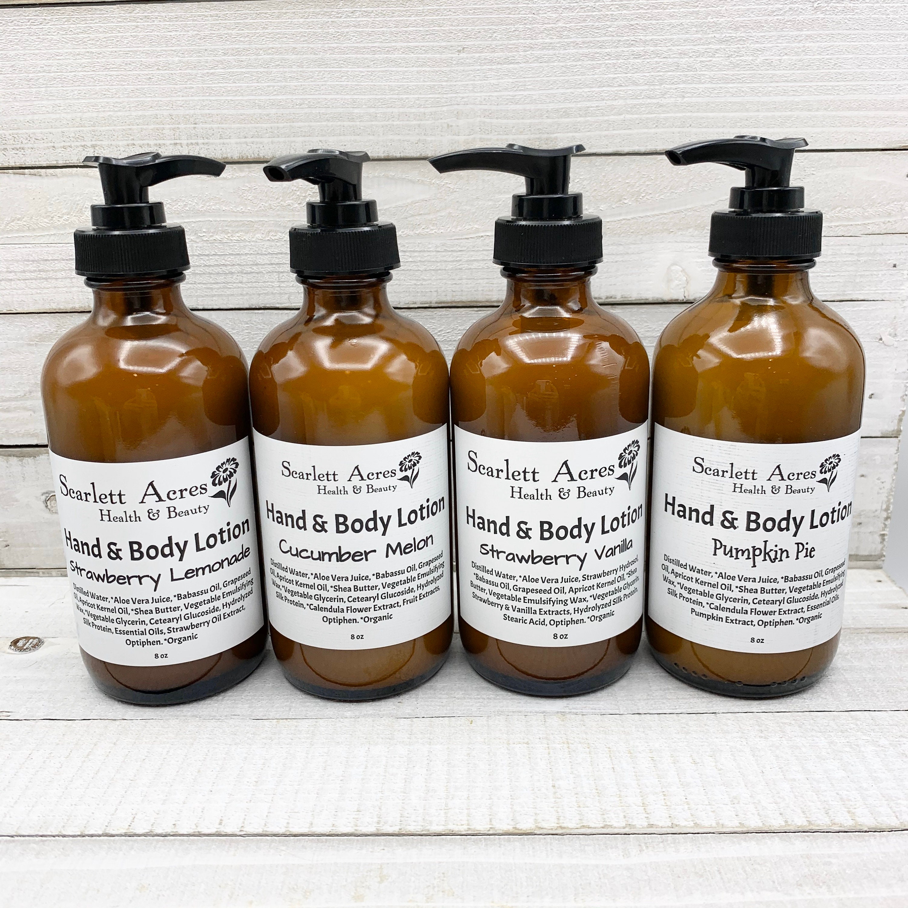 Botanical Lotion, Jojoba Oil Lotion, Natural Body Lotion, Handmade