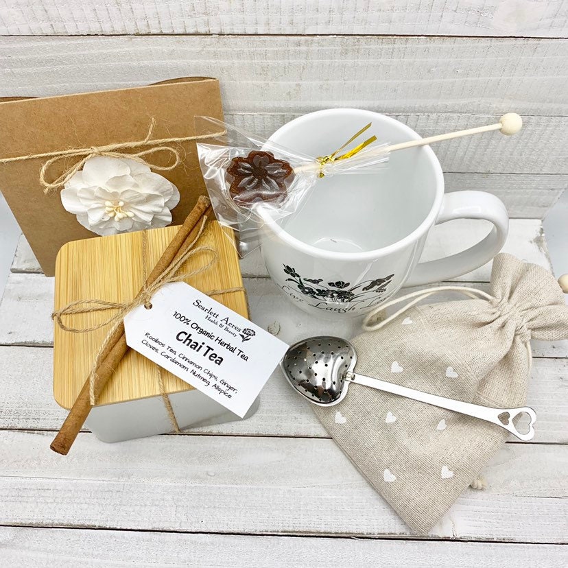 Tea And Mug Gift Set, Mom Birthday Gift, Tea Lover Gift, Mothers Day