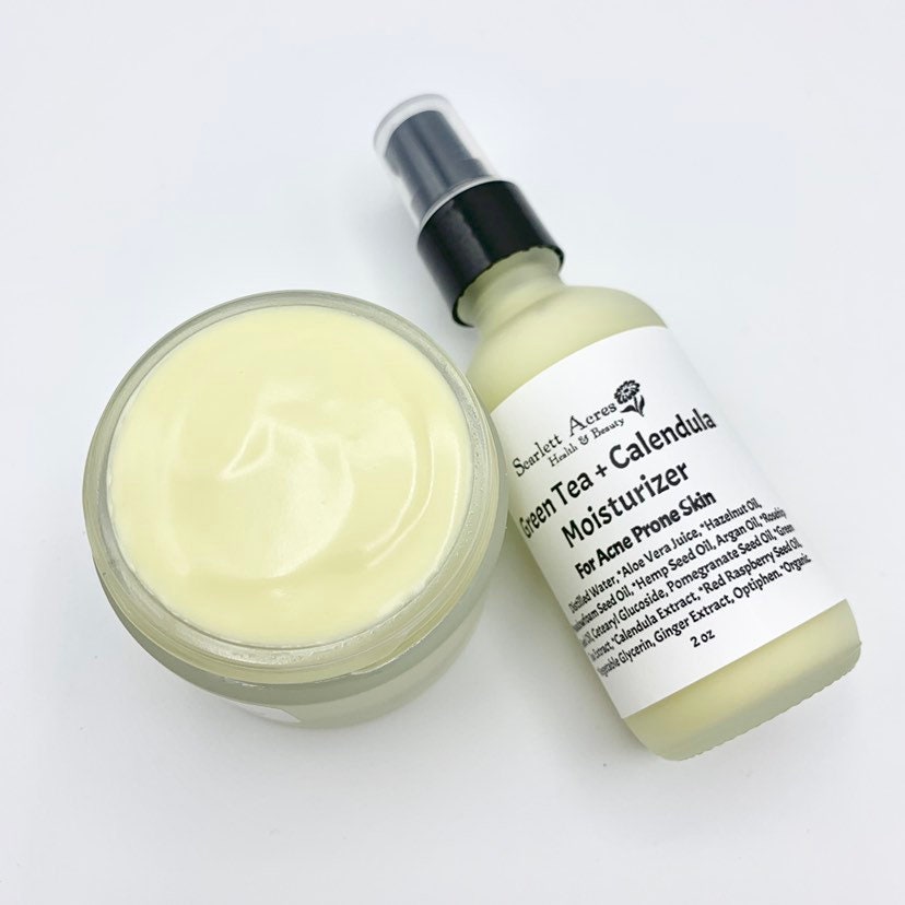 Green Tea Face Lotion, Acne Face Lotion, Oily Skin Moisturizer