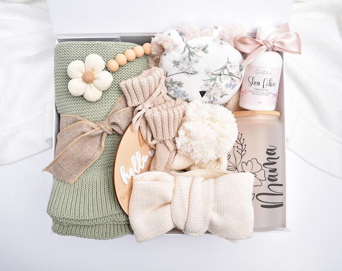 Newborn Baby Girl Gift Box, Baby Shower Gift Box, New Baby Gift Box, Newborn Baby Boy, Mom And Baby Gift, Congratulations Mama