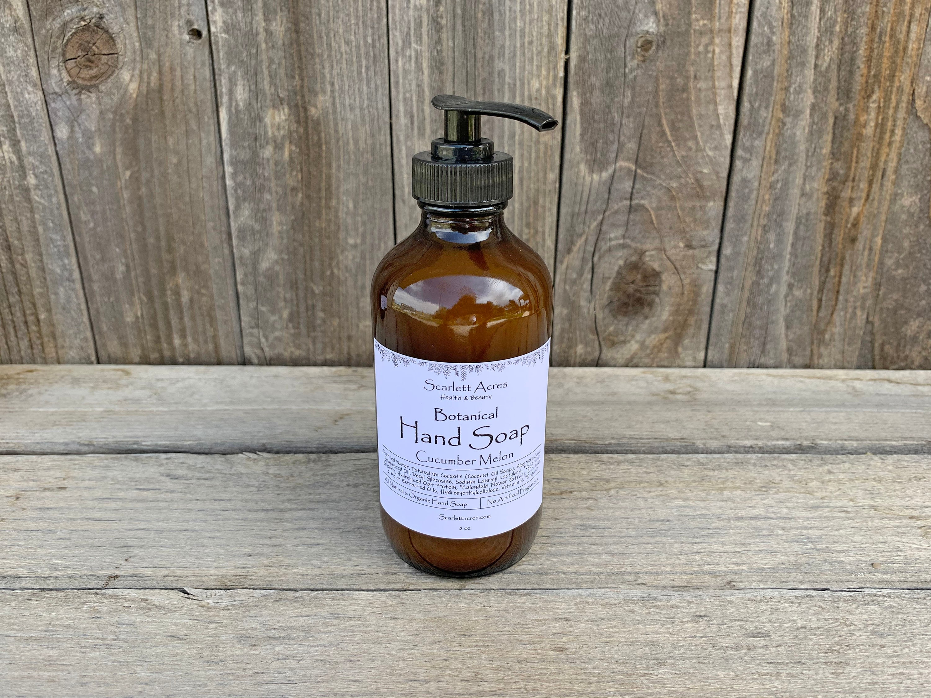 Botanical Hand Soap, Natural Hand Soap, Moisturizing Hand Soap, Liquid Hand Soap, Vegan Hand
