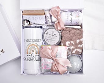 Surrogate Mother Gift Box, Surrogacy Gifts, Spa Gift Basket, Thank You Gifts, Birthday Gift Box, IUI Transfer Day, IVF Care Package