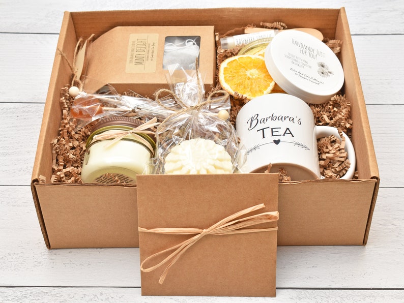 Mom Birthday Gift Box Gift Baskets For Women Tea And Bath