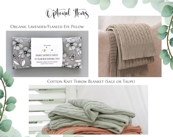 Organic Lavender Flaxeed Eye Pillow, Heat Pack, Cold Pack