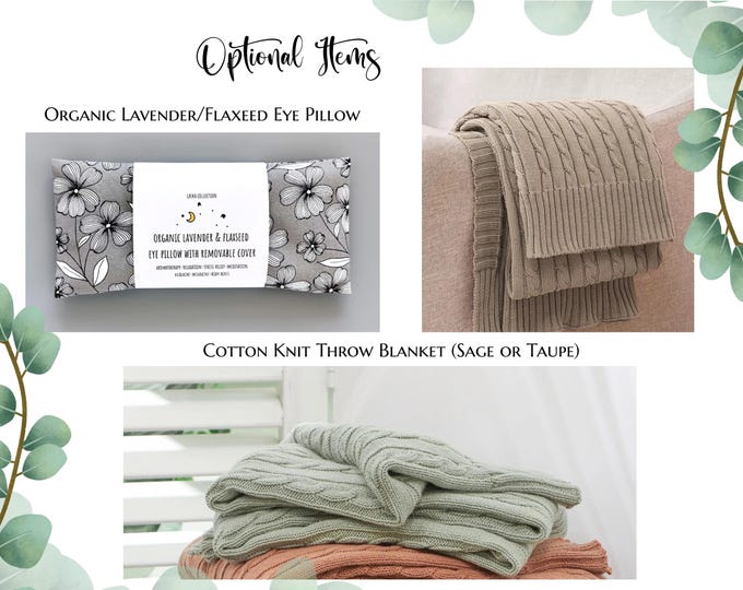 Organic Lavender Flaxeed Eye Pillow, Heat Pack, Cold Pack