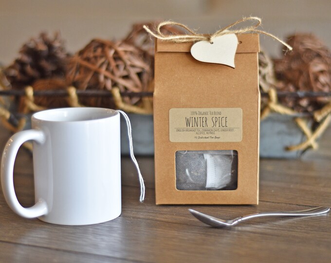 Organic Winter Spice Tea, Organic Tea Bags, English Breakfast Tea, Tea Gift Box, Organic Black Tea, Organic Chai Tea