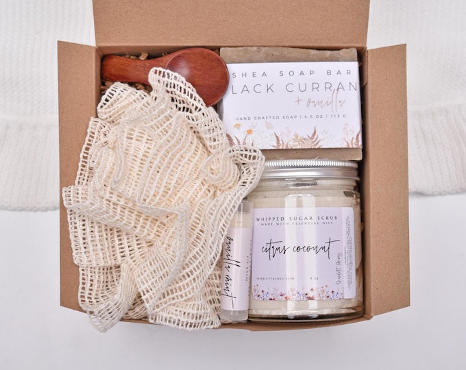 Self Care Gift Box, Organic Spa Gift Set For Her, Gift Box For Women, Bath Gift Set, Thank You, Best Friend, Thinking Of You, Appreciation