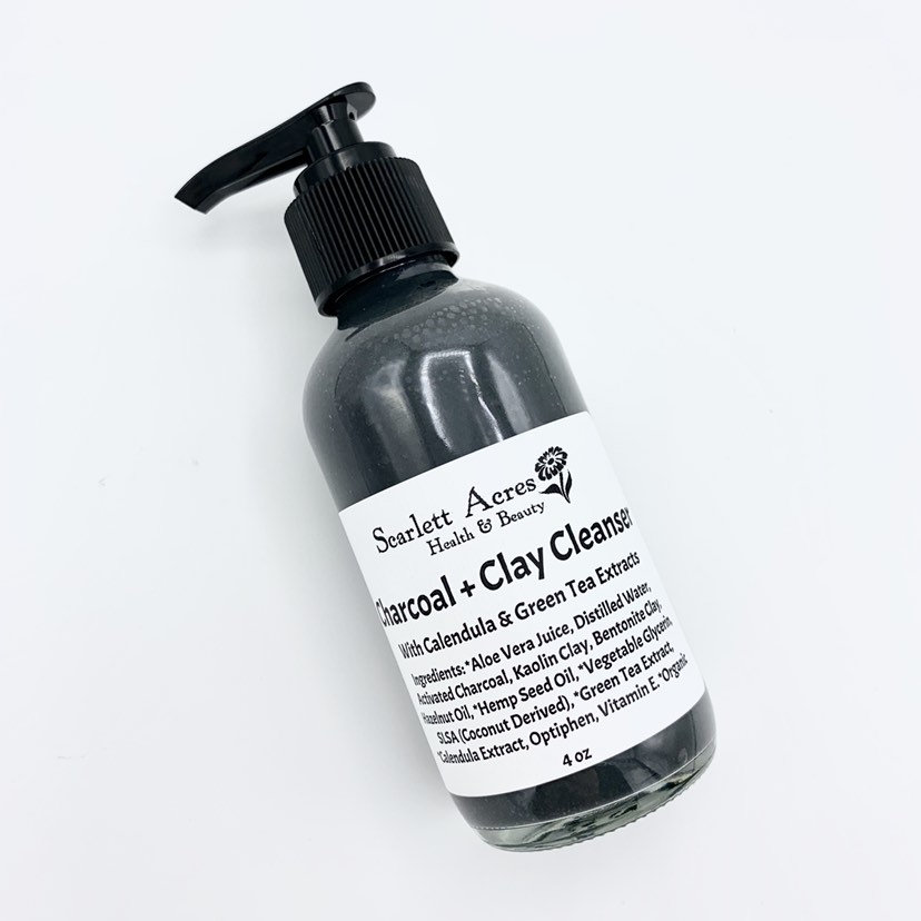 Charcoal Acne Cleanser, Acne Face Wash, Lavender Face Cleanser, Oily