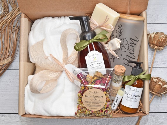 Birthday Gifts For Women-Relaxing Spa Gift Box Basket For Her Mom