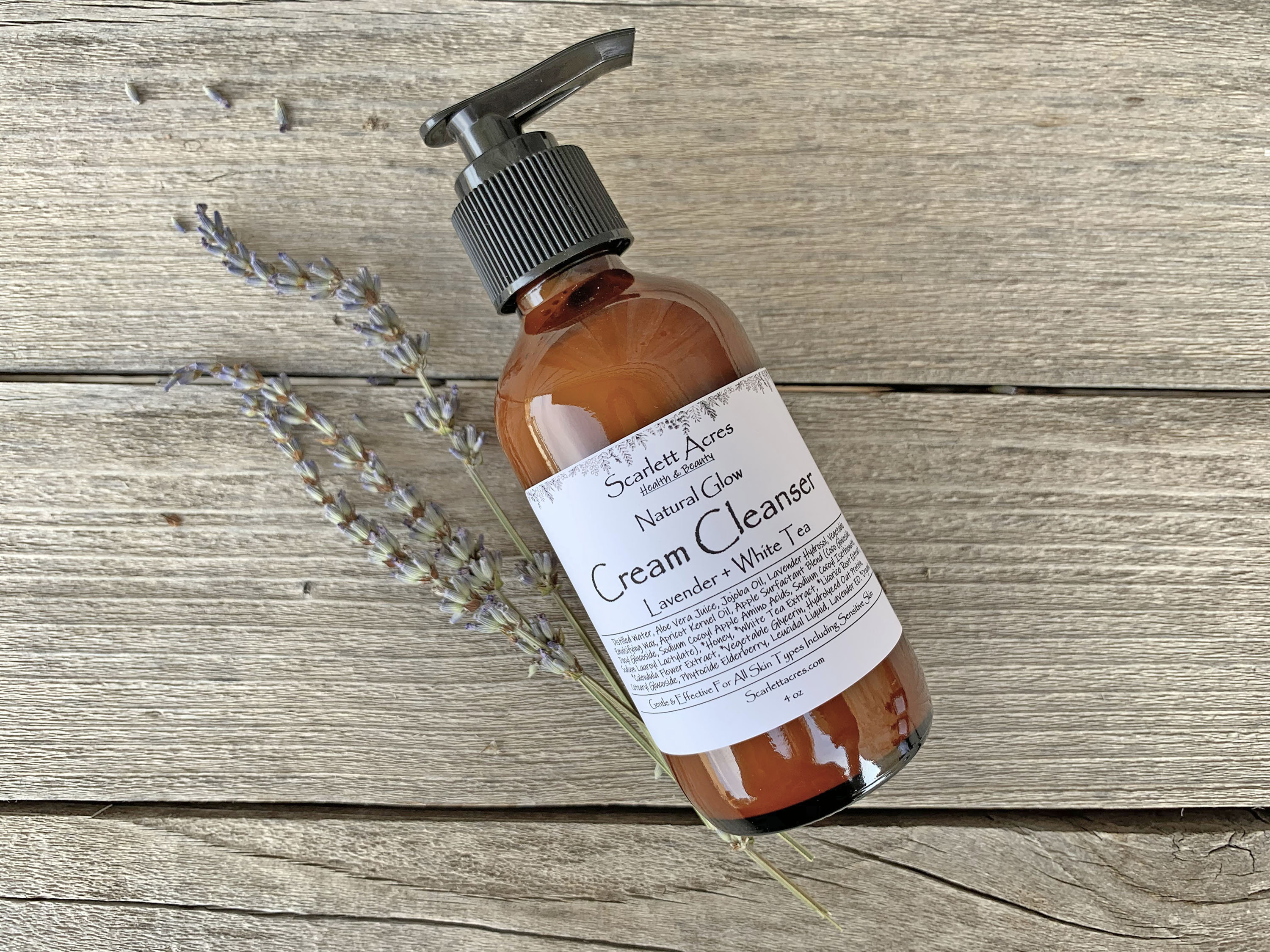 Lavender Cream Cleanser, Sensitive Skin Cleanser, Lavender Face Wash, Dry Skin Cleanser, Rosacea