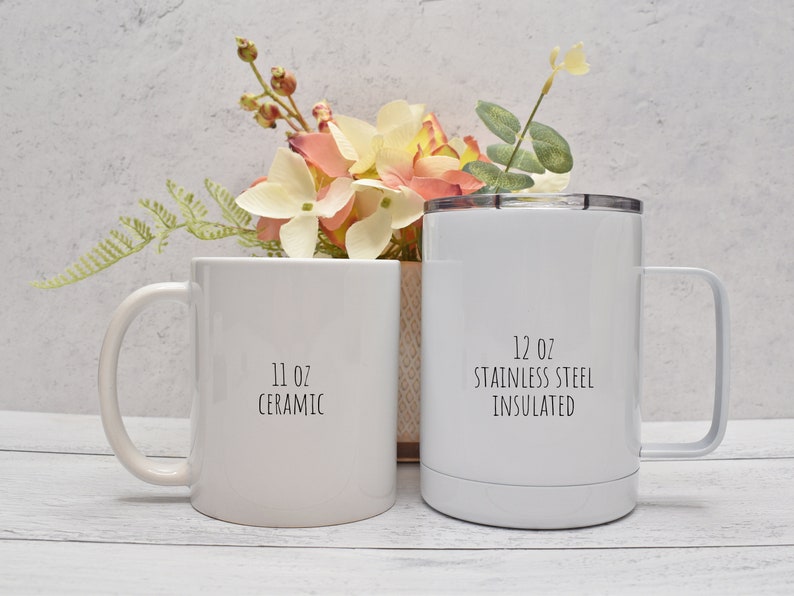 Magnolia Flower Mug, Personalized mugs, Personalized Coffee Mug, Custom Mugs, Personalized Tea Mug, Custom Coffee Mug, Custom Tea Mug image 2