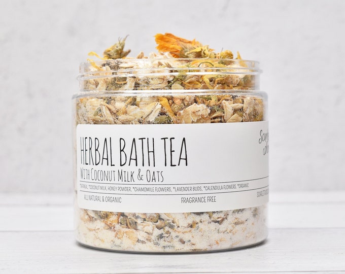 Coconut Milk Bath, Oatmeal Bath Soak, Herbal Bath Tea, Calming Baby Bath, Lavender Baby Bath, Chamomile Bath, Soothing Bath, Eczema Relief